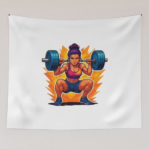 Item preview, female bodybuilder designed and sold by Lellenatavarez.