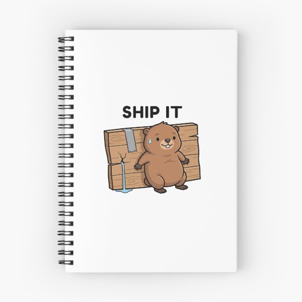 Item preview, Ship It Beaver Sticker – Funny Startup Tech Humor Design designed and sold by ti-dri.
