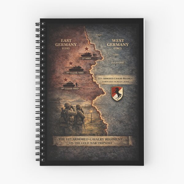 Item preview, 11th ACR Germany Map w Soviet and US Forces designed and sold by Military Insignia Products.