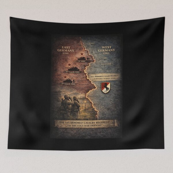 Item preview, 11th ACR Germany Map w Soviet and US Forces designed and sold by Military Insignia Products.