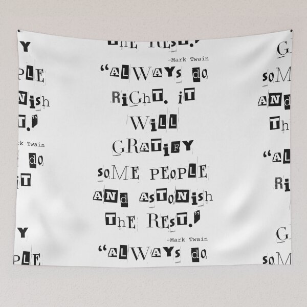 Item preview, Mark Twain Quote "Always do right..." designed and sold by Teacher-Toast.