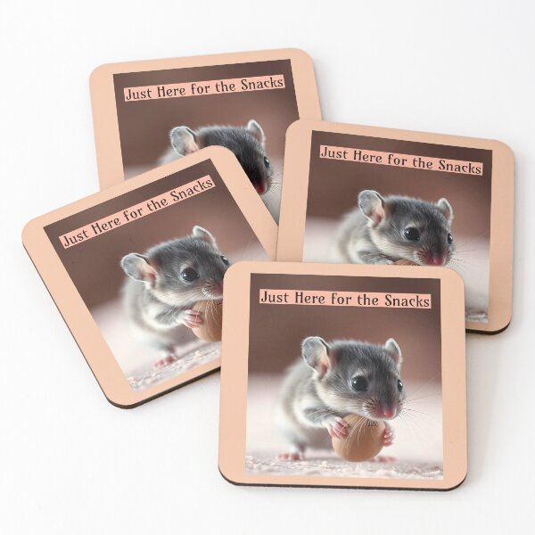 Item preview, Just Here for the Snacks Pet Mouse designed and sold by Sachie's Studio.