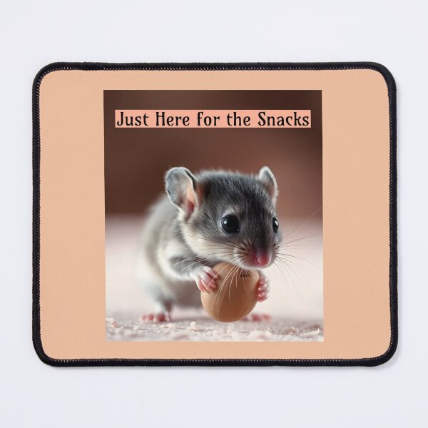 Item preview, Just Here for the Snacks Pet Mouse designed and sold by Sachie's Studio.