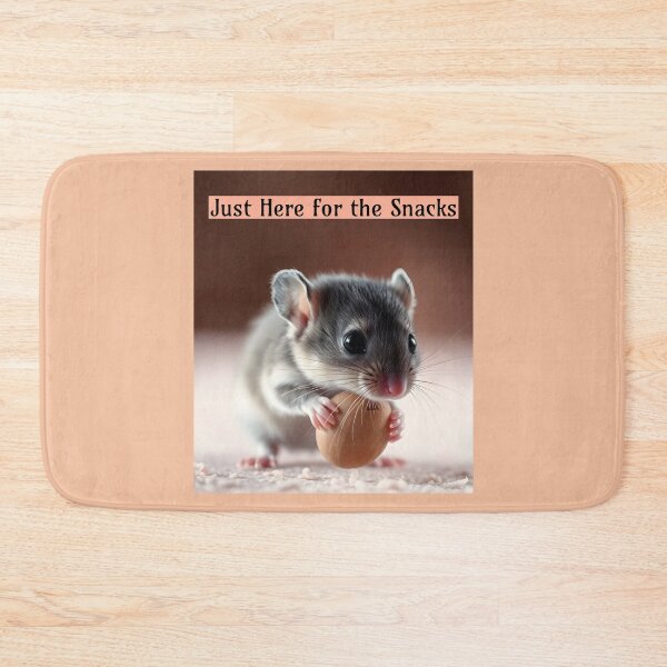 Item preview, Just Here for the Snacks Pet Mouse designed and sold by Sachie's Studio.