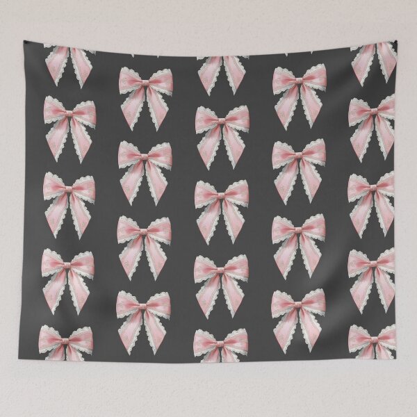 Item preview, Pink and white lace bow designed and sold by MendaciousMina.