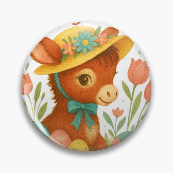 Item preview, vintage Easter Donkey – Cute Retro Spring Animal Illustration designed and sold by Youpiworld.