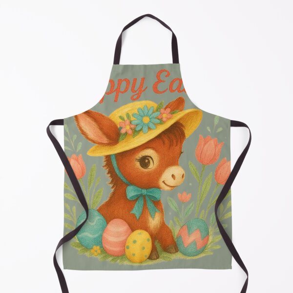 Item preview, vintage Easter Donkey – Cute Retro Spring Animal Illustration designed and sold by Youpiworld.