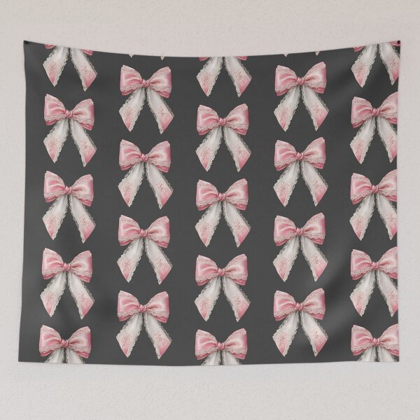 Item preview, Pink and white lace bow designed and sold by MendaciousMina.