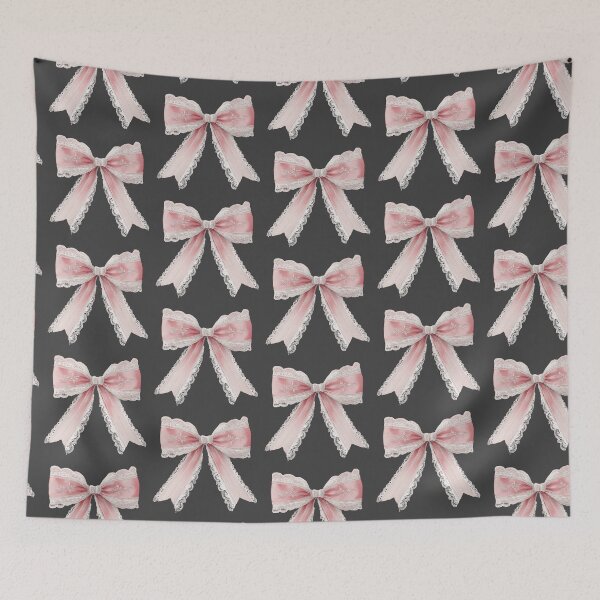 Item preview, Pink and white lace bow designed and sold by MendaciousMina.