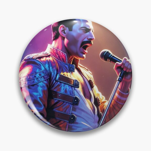 Item preview, Freddie Mercury Neon Stage Power Live Concert Illustration designed and sold by SHOCAMPOS DESIGNS .