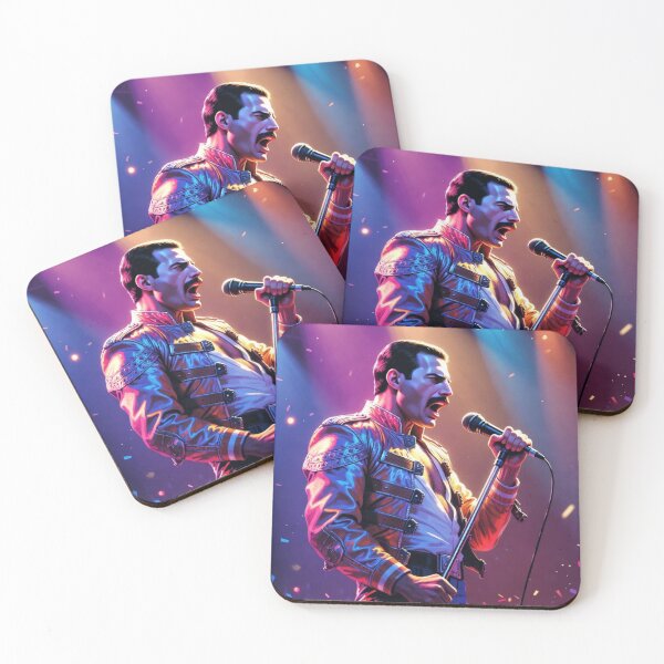 Item preview, Freddie Mercury Neon Stage Power Live Concert Illustration designed and sold by SHOCAMPOS DESIGNS .