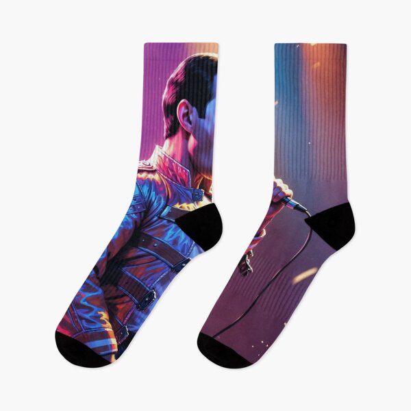 Item preview, Freddie Mercury Neon Stage Power Live Concert Illustration designed and sold by SHOCAMPOS DESIGNS .