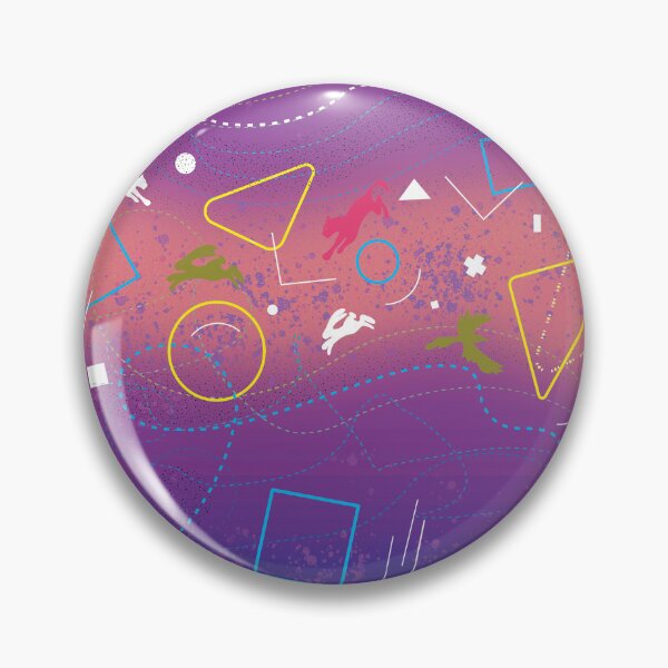 Item preview,  Dynamic Abstract artwork with animal silhouettes, violet gradient background designed and sold by Mevissart.