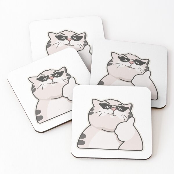 Item preview, cat with glasses designed and sold by Lellenatavarez.