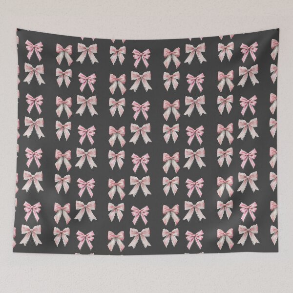 Item preview, Mini Pink and white lace bows sticker pack designed and sold by MendaciousMina.