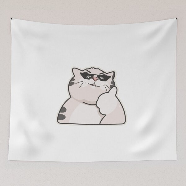 Item preview, cat with glasses designed and sold by Lellenatavarez.