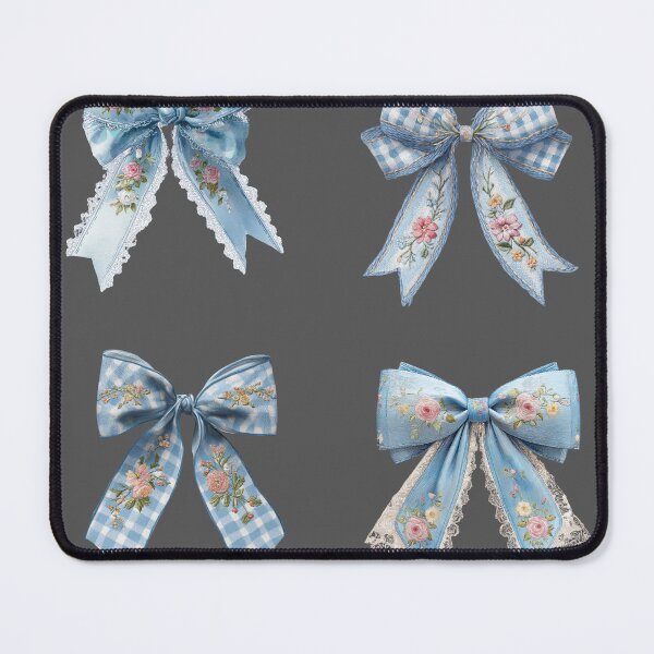 Item preview, Mini Blue bows with pink flowers sticker pack designed and sold by MendaciousMina.