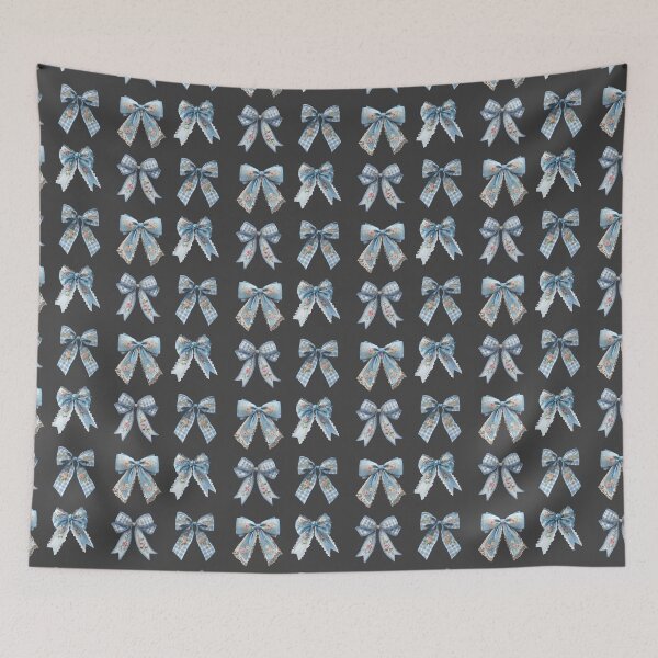 Item preview, Mini Blue bows with pink flowers sticker pack designed and sold by MendaciousMina.