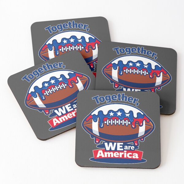 Item preview, Together We Are America Patriotic Football Graphic designed and sold by axiksa10.