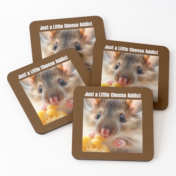 Item preview, Just a Little Cheese Addict Pet Mouse designed and sold by Sachie's Studio.