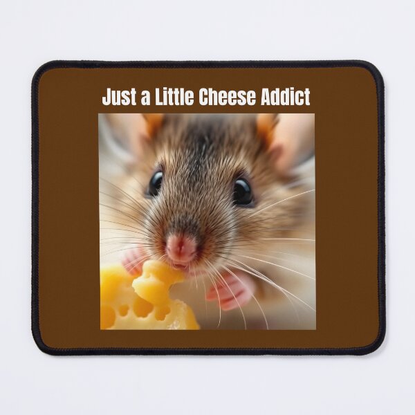 Item preview, Just a Little Cheese Addict Pet Mouse designed and sold by Sachie's Studio.