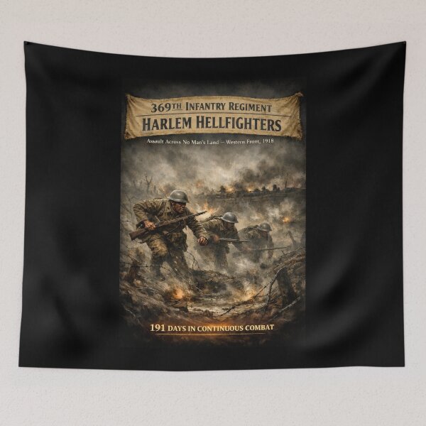 Item preview, 369th Infantry Regiment - Assault across No Man's Land - WWI - V2 designed and sold by Military Insignia Products.