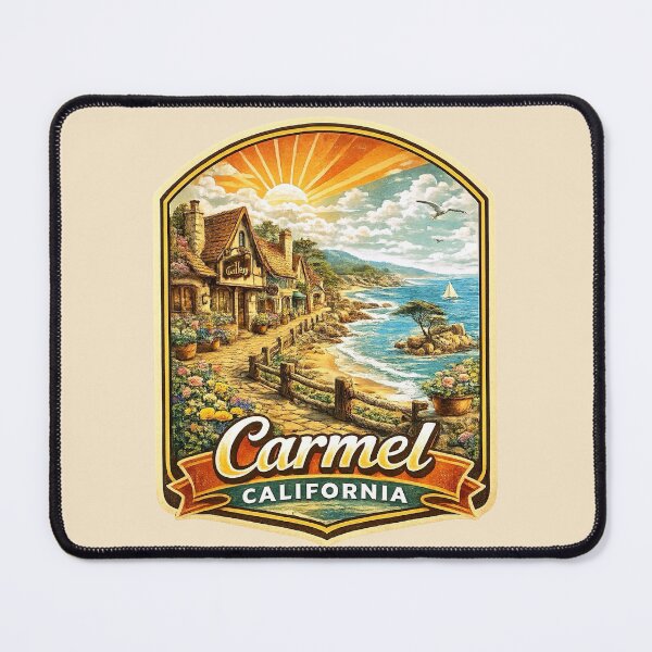 Item preview, Carmel, California - Coastal Village designed and sold by Myra365Art.
