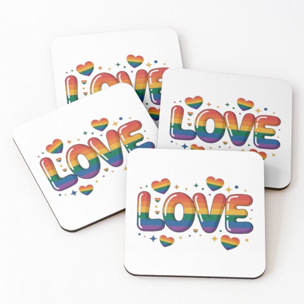 Item preview, Rainbow Love T-Shirt – LGBTQ Pride Bubble Letter Design for Pride Month & Ally Gifts designed and sold by GemBob Creations.