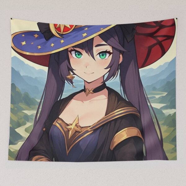 Item preview, Mona Lisa Genshin Impact Parody - Astrologist Mona Megistus Classic Art designed and sold by Jimakmo.