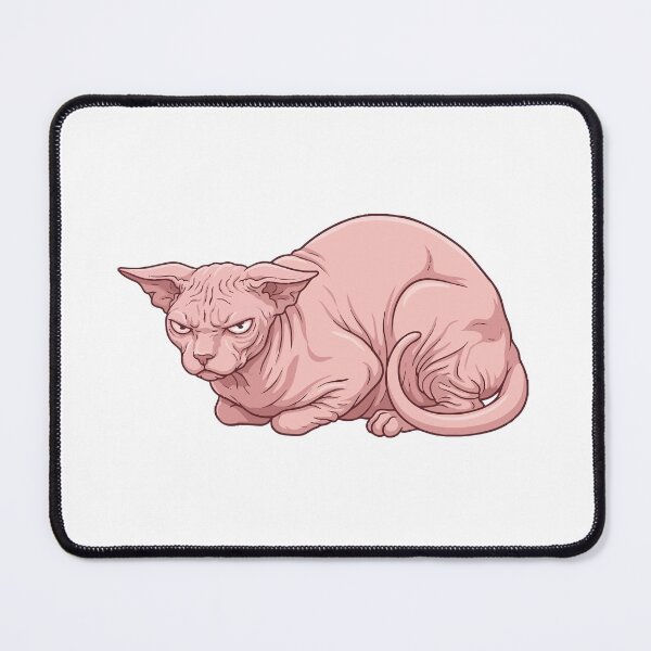 Item preview, Angry Raw Chicken Funny Sphynx Cat Meme designed and sold by Petzzz.