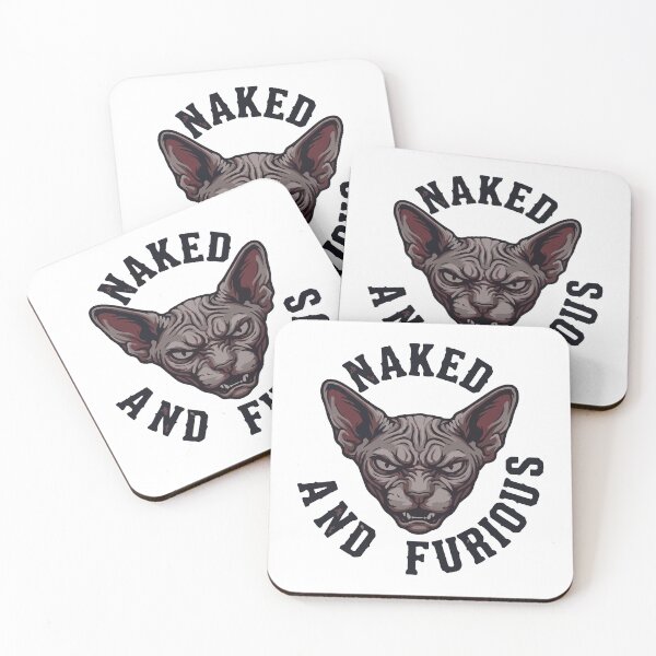 Item preview, Naked And Furious Grumpy Sphynx Cat designed and sold by Petzzz.
