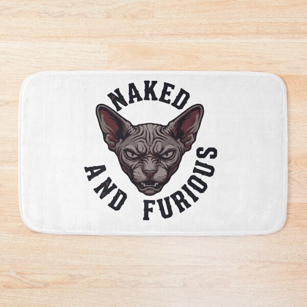 Item preview, Naked And Furious Grumpy Sphynx Cat designed and sold by Petzzz.