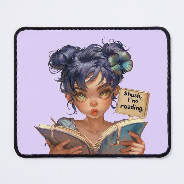 Item preview, Bookish Iris Girl designed and sold by bubblyrainbow.