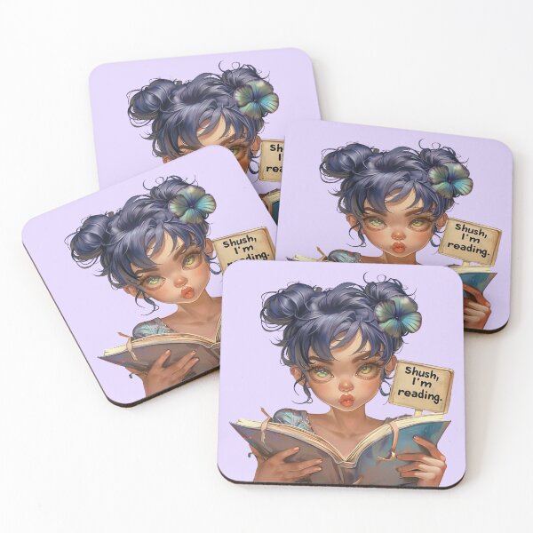 Item preview, Bookish Iris Girl designed and sold by bubblyrainbow.