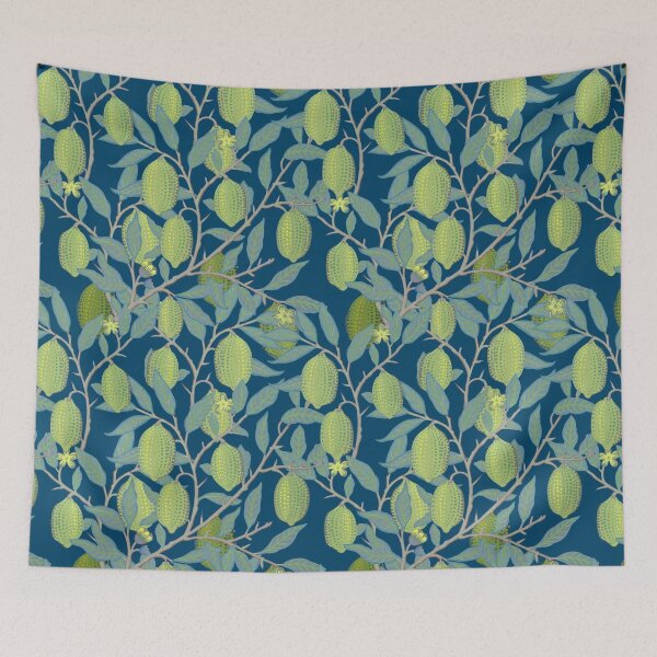 Item preview, Lemons & Leaves Repeat Pattern  designed and sold by KateVanFloofno1.