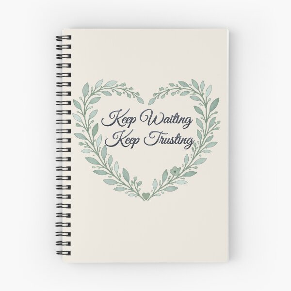 Item preview, Keep Waiting Keep Trusting Modern Christian Art designed and sold by StillTrustingCo.