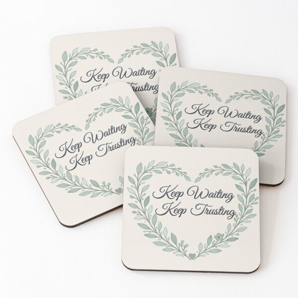 Item preview, Keep Waiting Keep Trusting Modern Christian Art designed and sold by StillTrustingCo.