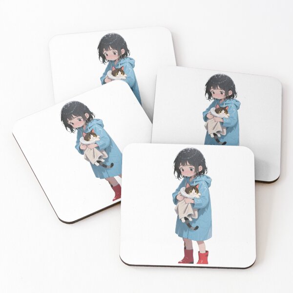 Item preview, little girl and a cat designed and sold by Lellenatavarez.