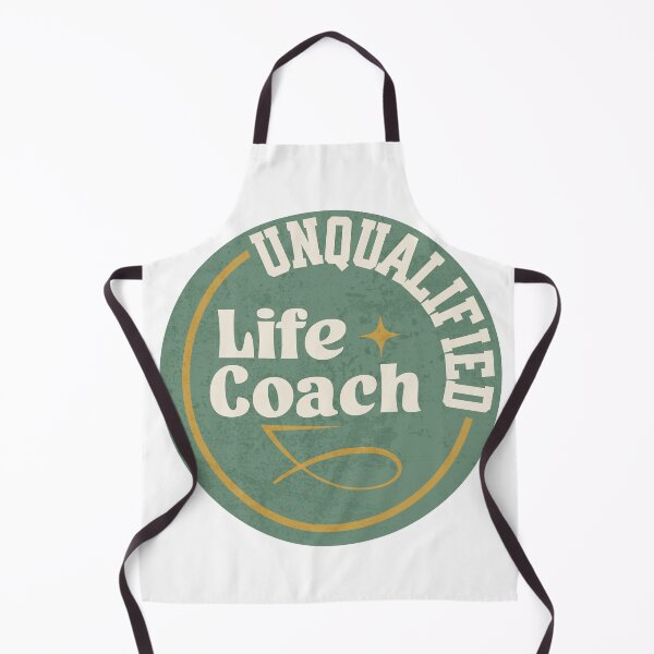 Item preview, Unqualified Life Coach Retro Funny Badge Design designed and sold by Retro Callback.