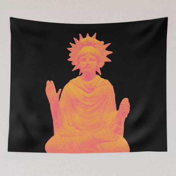 Item preview, Vibrant Sakyamuni Buddha Of Gandhara (Pakistan) on Black designed and sold by AnimaliaStar.