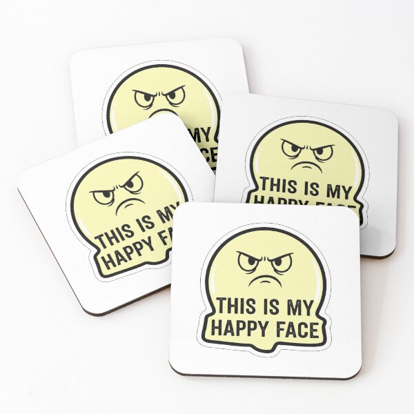 Item preview, Not A Happy Face designed and sold by SarcasmReigns.