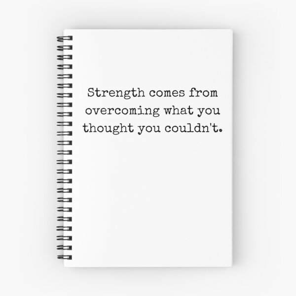 Item preview, Strength comes from overcoming what you thought you couldn't – Motivational Quote Design designed and sold by BoldTalk.