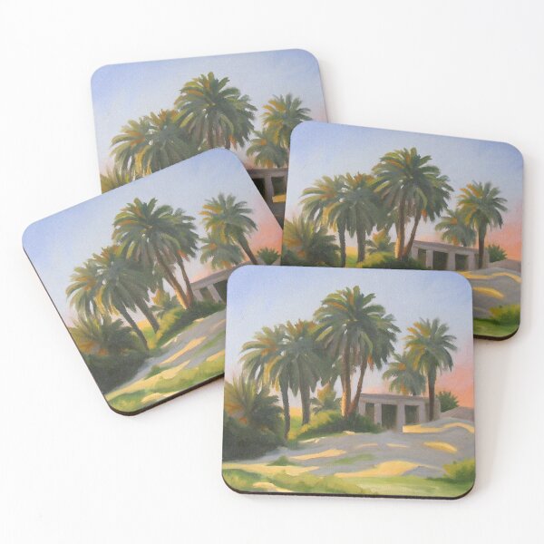 Item preview, Lost Desert Oasis Ancient Ruins Art designed and sold by damipstore.