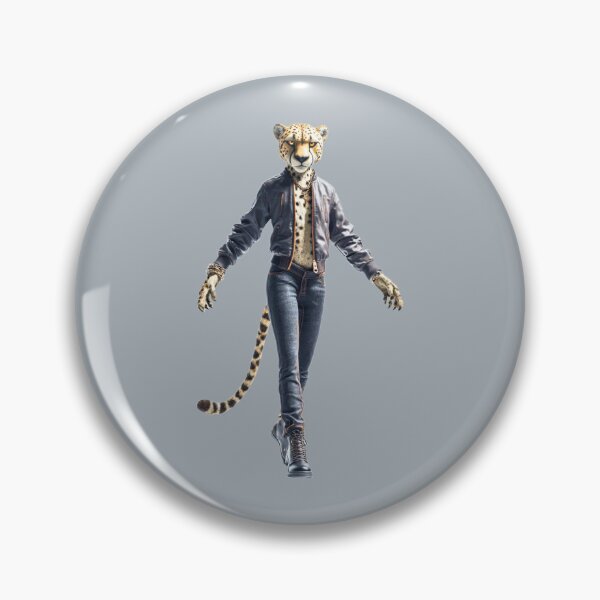 Item preview, Midnight Hustler Cheetah Urban Maverick Sticker designed and sold by MYTHIC PEEL STICKERS.