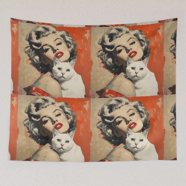 Item preview, Beautiful girl with a cat. designed and sold by Natalia-Vlad.