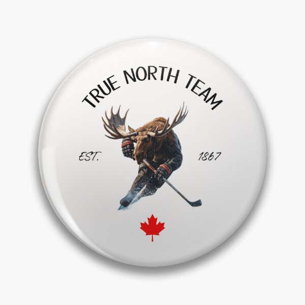 Item preview, Canadian Moose Ice Hockey Player - True North Team Est. 1867 - The True North Team designed and sold by PowerKanjiFit.