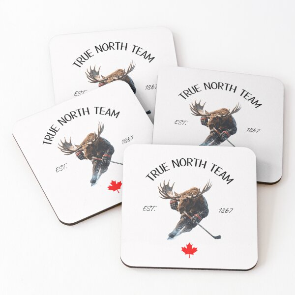 Item preview, Canadian Moose Ice Hockey Player - True North Team Est. 1867 - The True North Team designed and sold by PowerKanjiFit.