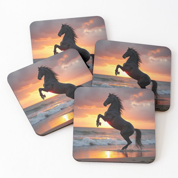 Item preview, Black horse in sunset designed and sold by laurakerr.