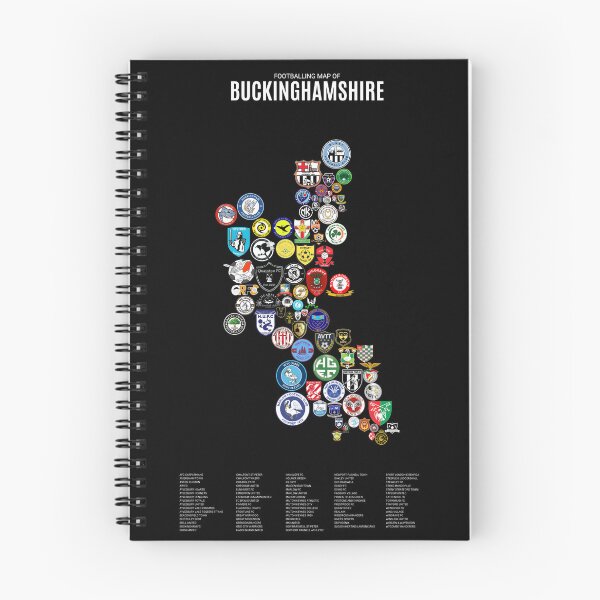 Item preview, Mens Footballing Map of Buckinghamshire designed and sold by Footy-Maps.