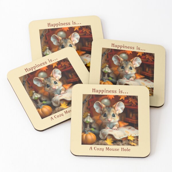 Item preview, Happiness is a Cozy Mouse Hole Pet Mouse designed and sold by Sachie's Studio.